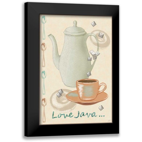 Reynolds, Jade 11x14 Black Modern Framed Museum Art Print Titled - Love Java