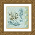 thumbnail image 1 of Reynolds, Jade 12x12 Gold Ornate Wood Framed with Double Matting Museum Art Print Titled - Under Sea I, 1 of 4