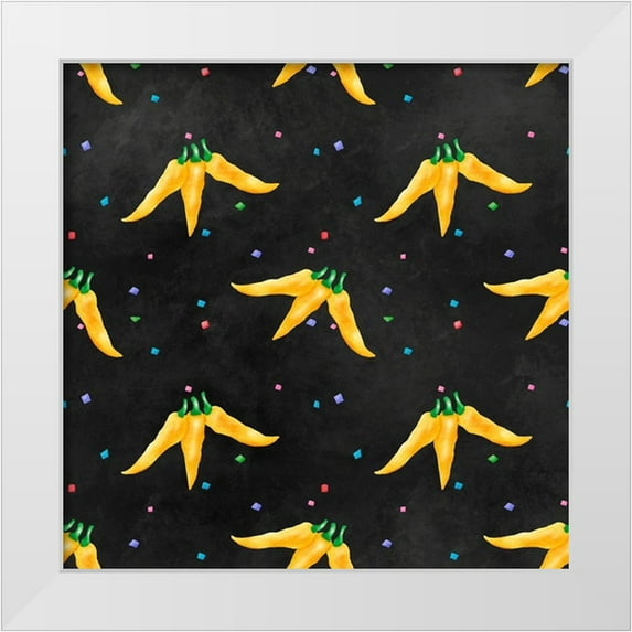 Reynolds, Jade 12x12 White Modern Wood Framed Museum Art Print Titled - Piñata Party Collection G