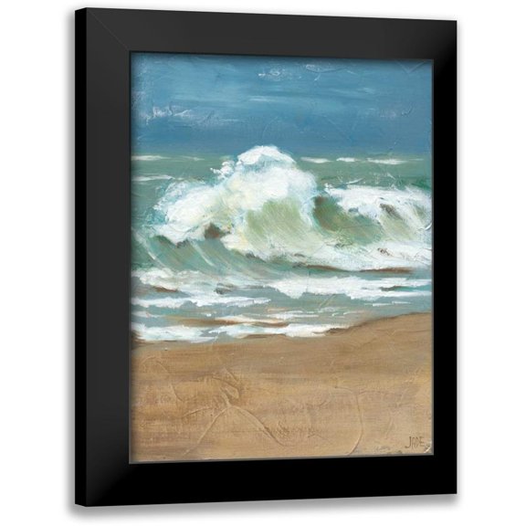 Reynolds, Jade 12x14 Black Modern Framed Museum Art Print Titled - Waves II