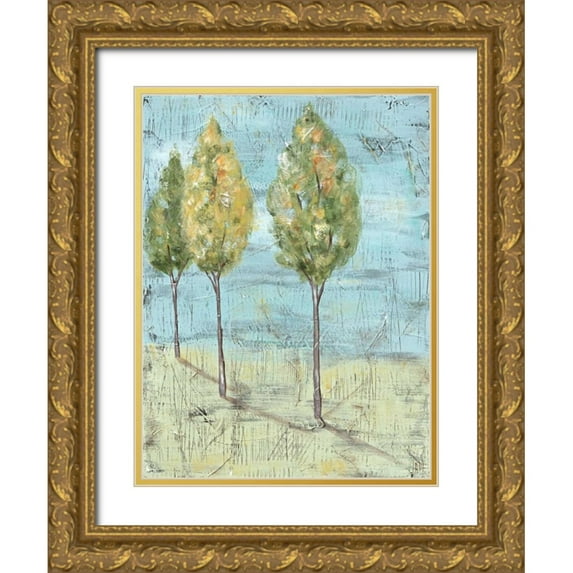 Reynolds, Jade 12x14 Gold Ornate Wood Framed with Double Matting Museum Art Print Titled - Grove I