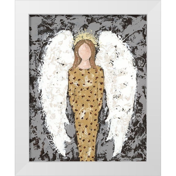 Reynolds, Jade 12x14 White Modern Wood Framed Museum Art Print Titled - Angels Everyone III