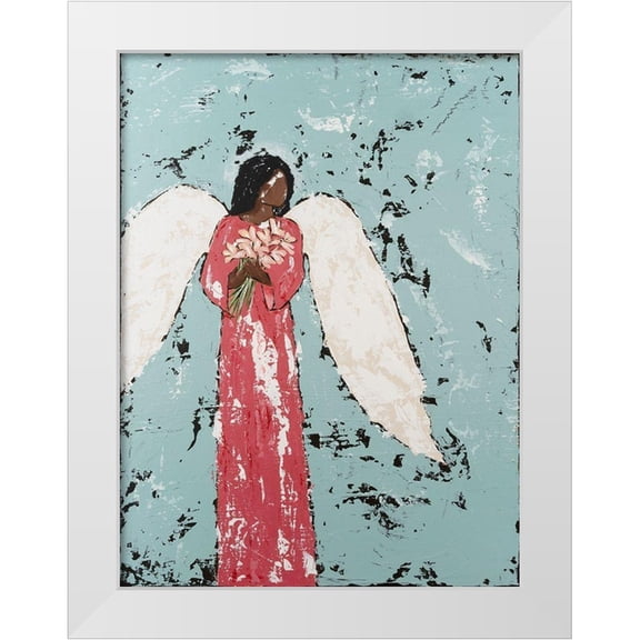 Reynolds, Jade 12x14 White Modern Wood Framed Museum Art Print Titled - Earthly Angel I