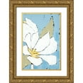 thumbnail image 1 of Reynolds, Jade 13x18 Gold Ornate Wood Framed with Double Matting Museum Art Print Titled - White Tulip Triptych III, 1 of 4