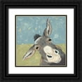thumbnail image 1 of Reynolds, Jade 15x15 Black Ornate Wood Framed with Double Matting Museum Art Print Titled - Farm Life-Mule, 1 of 4