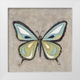 thumbnail image 1 of Reynolds, Jade 15x15 White Modern Wood Framed Museum Art Print Titled - Graphic Spring Butterfly I, 1 of 4