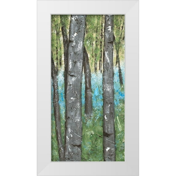 Reynolds, Jade 18x32 White Modern Wood Framed Museum Art Print Titled - Deep Silence I