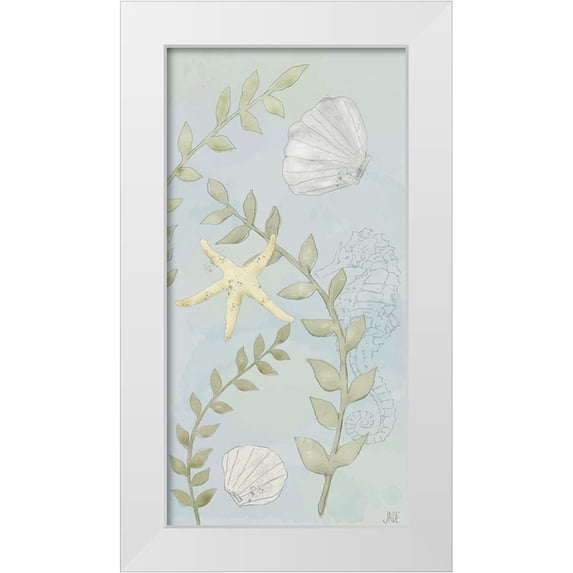 Reynolds, Jade 18x32 White Modern Wood Framed Museum Art Print Titled - Water Gardens I