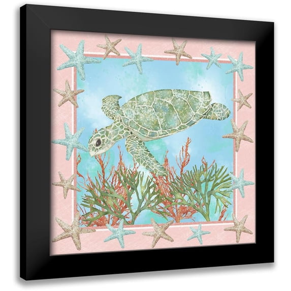 Reynolds, Jade 20x20 Black Modern Framed Museum Art Print Titled - Coastal Life II