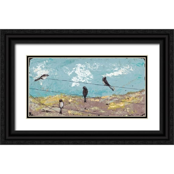Reynolds, Jade 24x14 Black Ornate Wood Framed with Double Matting Museum Art Print Titled - Highwire Act