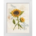 thumbnail image 1 of Reynolds, Jade 25x32 White Modern Wood Framed Museum Art Print Titled - Romantic Sunflower II, 1 of 4