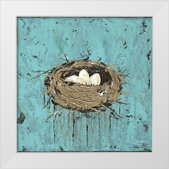 Reynolds, Jade 26x26 White Modern Wood Framed Museum Art Print Titled - A New Beginning I