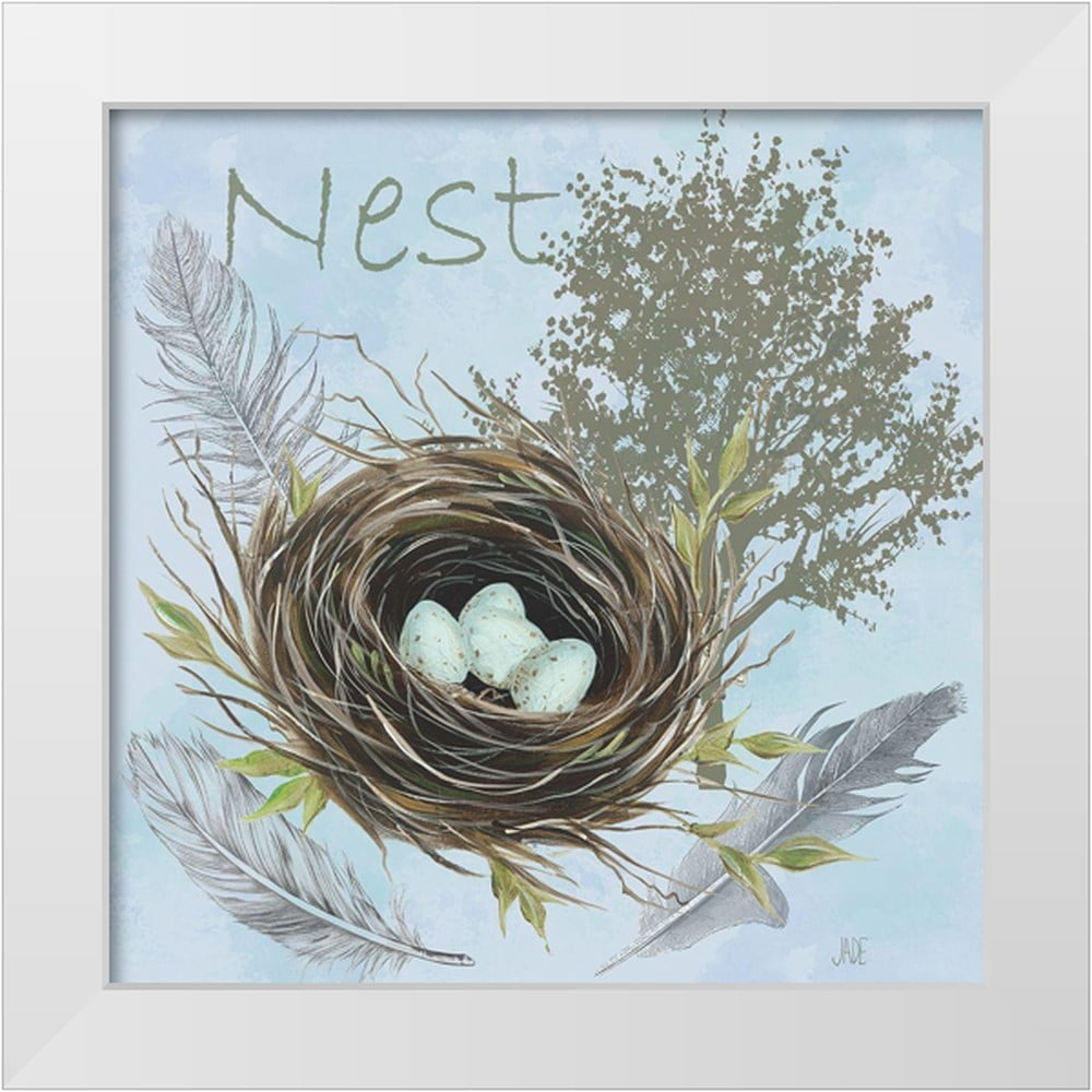 Reynolds, Jade 26x26 White Modern Wood Framed Museum Art Print Titled