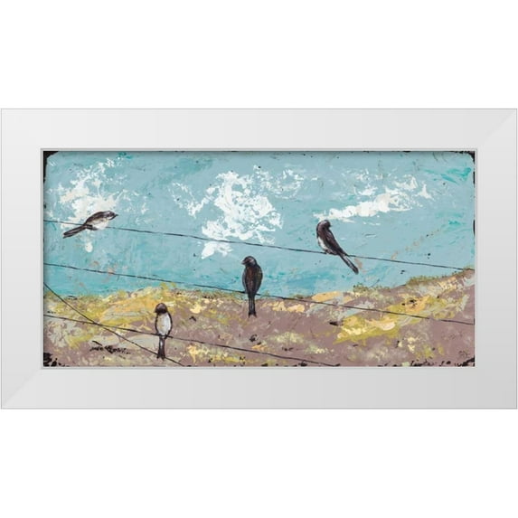 Reynolds, Jade 32x18 White Modern Wood Framed Museum Art Print Titled - Highwire Act