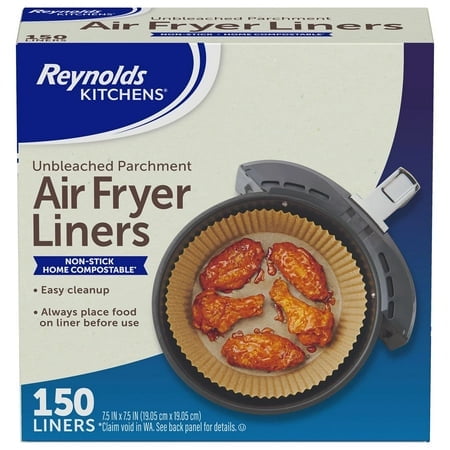 Reynolds Air Fryer Liners, 9" x 9" (150 Count)