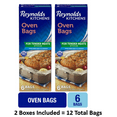 Reynolds Kitchens Oven Bags, Large, 6 Count (Pack of 2), 12 Total Bags