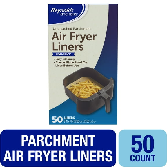 Reynolds Kitchens Parchment Paper Air Fryer Liners, 50 Count