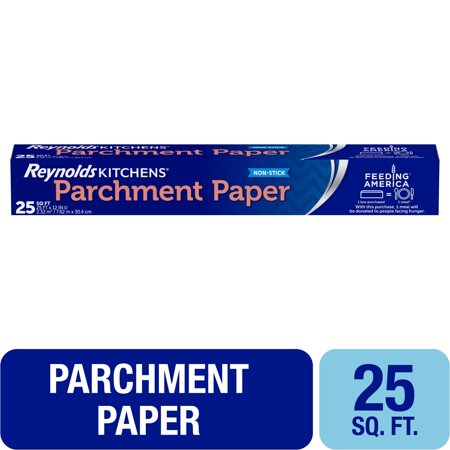 Reynolds Kitchens Parchment Paper Roll, 25 ft x 12 in, 25 Total Sq. ft. (Pack of 2)
