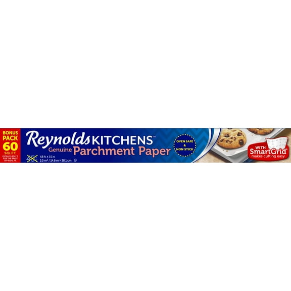 Reynolds Kitchens Parchment Paper with SmartGrid, 60 Square Feet