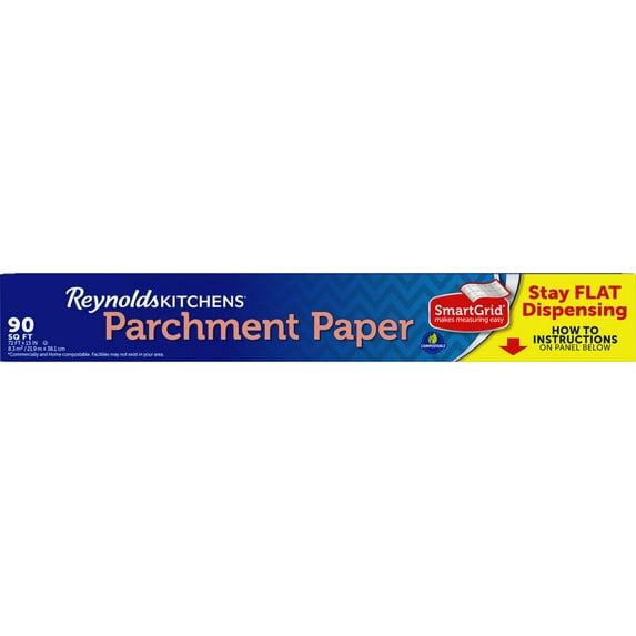 Reynolds Kitchens Parchment Paper with SmartGrid, 72x15, 90 Square Feet