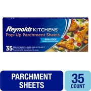 Reynolds Kitchens Pop-Up Parchment Paper Sheets, 10.7 x 13.6 inches, 35 Count