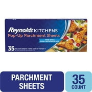 Reynolds Kitchens Pop-Up Parchment Paper Sheets, 10.75 in x 13.75 in, 35 Sheets
