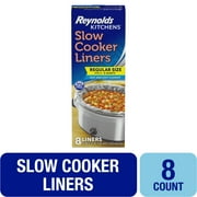 Reynolds Kitchens Slow Cooker Liners, Regular (Fits 3-8 Quarts), 8 Count