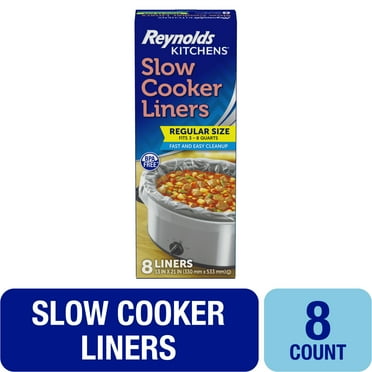 Reynolds Kitchens Slow Cooker Liners, Regular (Fits 3-8 Quarts), 8 Count