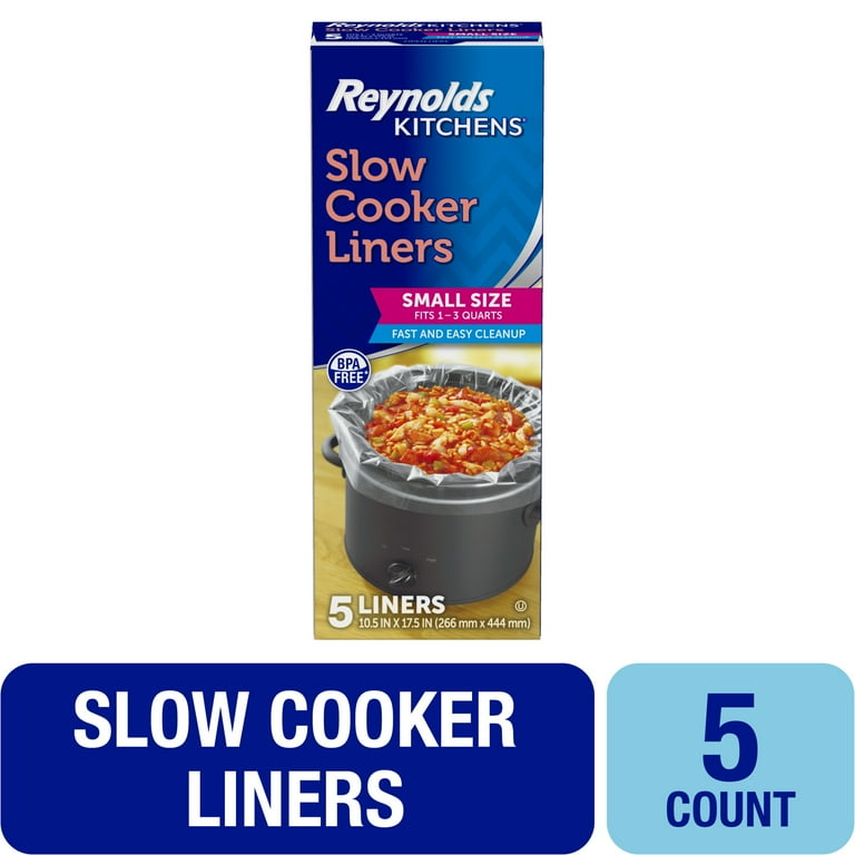 Reynolds Kitchens, Slow Cooker Liners, 1-3 qt, 5 count - Walmart.com