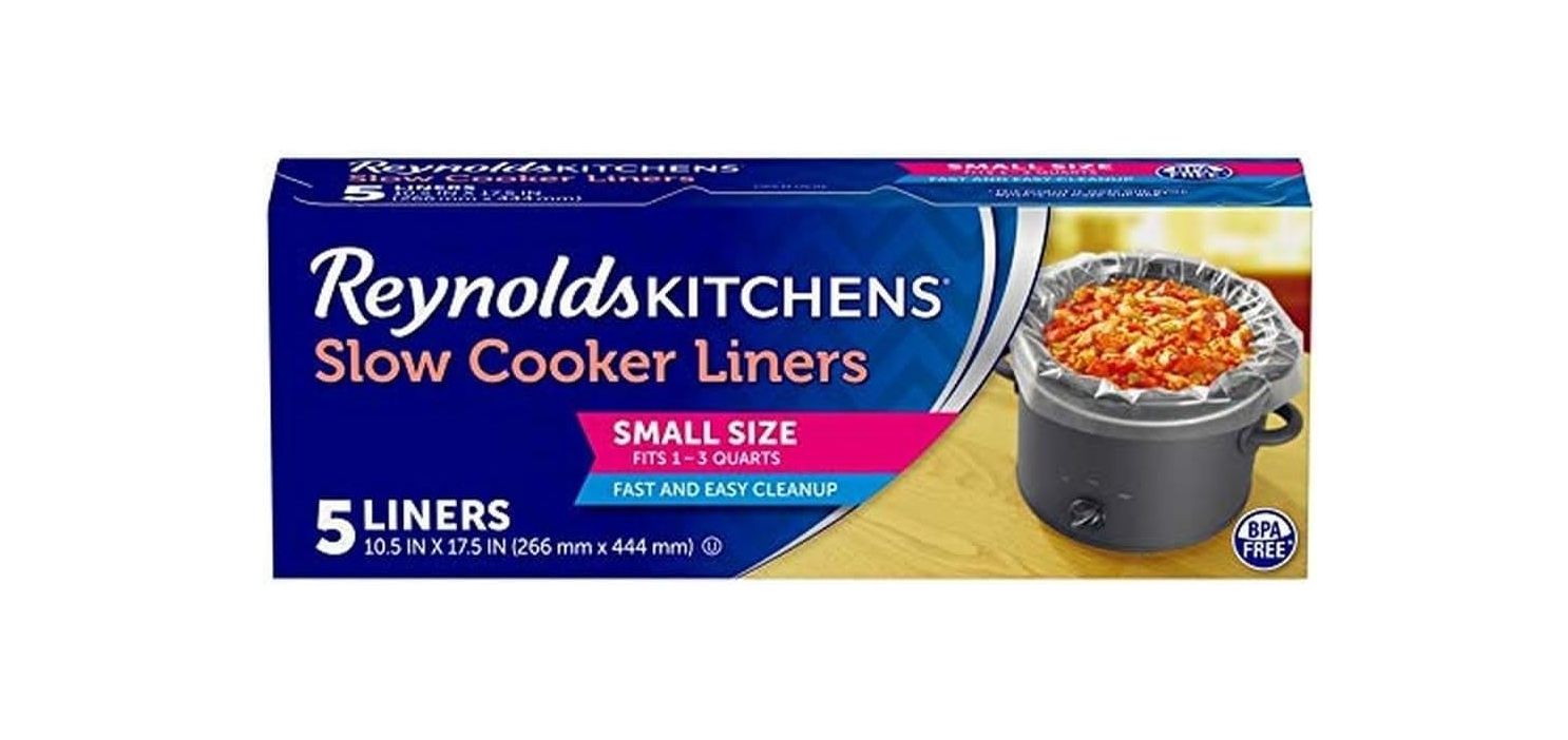 Reynolds Kitchens Slow Cooker Liners, Small (Fits 13 Quarts), 5 Count