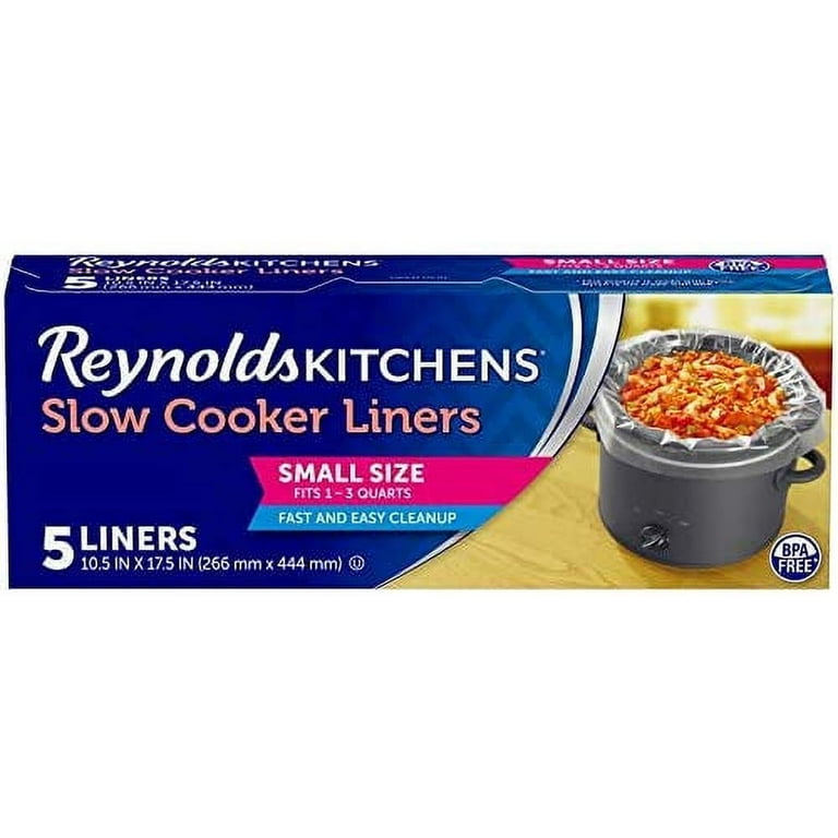 Reynolds Wrap, Small Slow Cooker Liners, 10.5x17.5 Inch, 5 Count