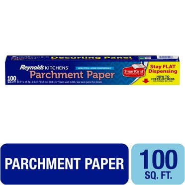 Reynolds Kitchens Stay Flat Parchment Paper with SmartGrid, 100 square feet