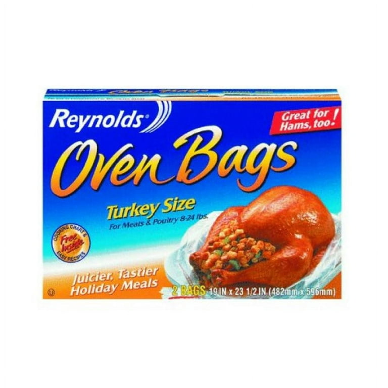 2 Boxe Reynolds Kitchens Oven Bags (4 bags) Turkey Size Meats