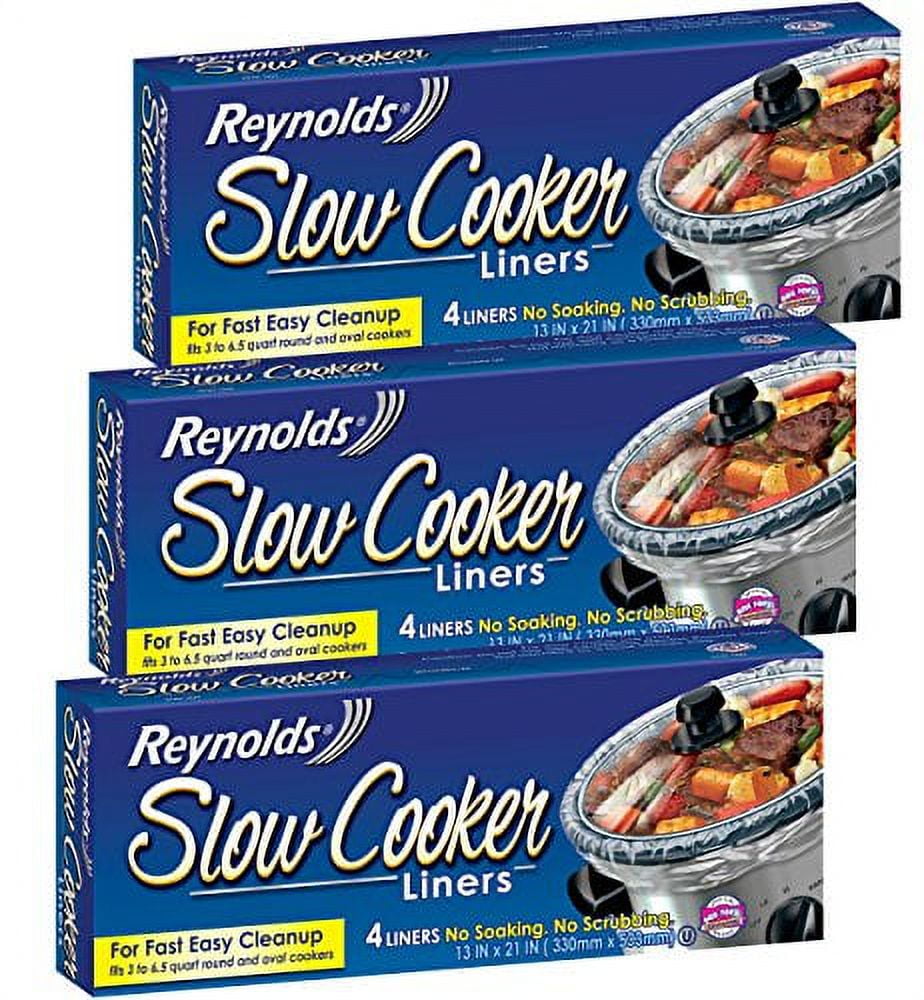 Reynolds Metals Slow Cooker Liners 13"X21" 3 Pack (12 Liners Total