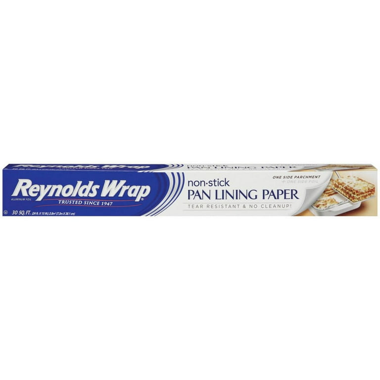Reynolds Pan Lining Paper, Non-Stick, Aluminum Foil & Wax Paper