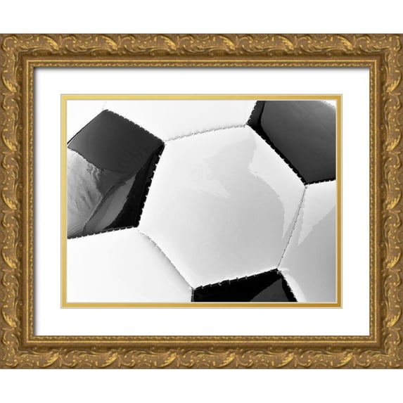 Reynolds, Richard 14x12 Gold Ornate Wood Framed with Double Matting Museum Art Print Titled - Soccerball
