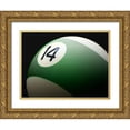 thumbnail image 1 of Reynolds, Richard 32x25 Gold Ornate Wood Framed with Double Matting Museum Art Print Titled - Green 14, 1 of 4