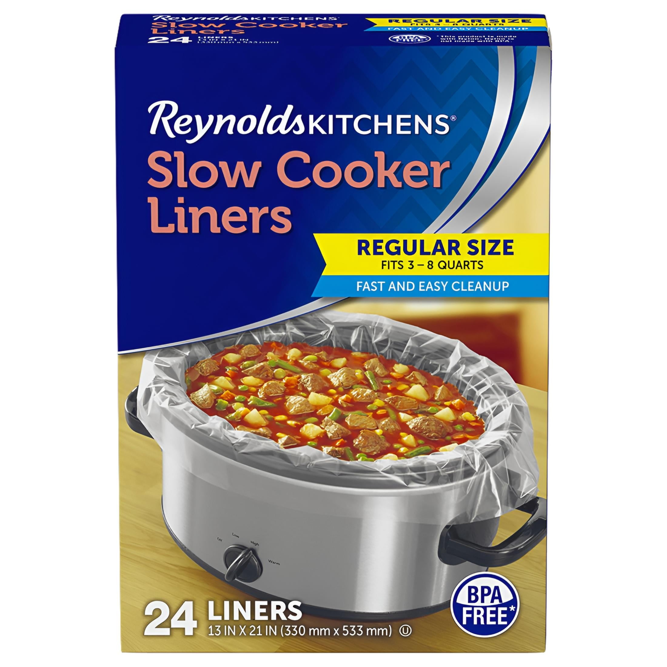 Reynolds Slow Cooker Liners, 24 Pack