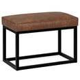 thumbnail image 1 of Reynolds - Small Bench - Distressed Saddle Brown, 1 of 7