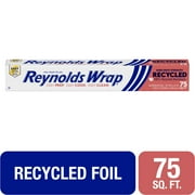 Reynolds Wrap Recycled Aluminum Foil Roll, 12 inches Wide, 75 Total Sq. Ft.