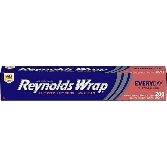 Reynolds Wrap Aluminum Foil (200 Square Foot Roll)( Pack of 2 )