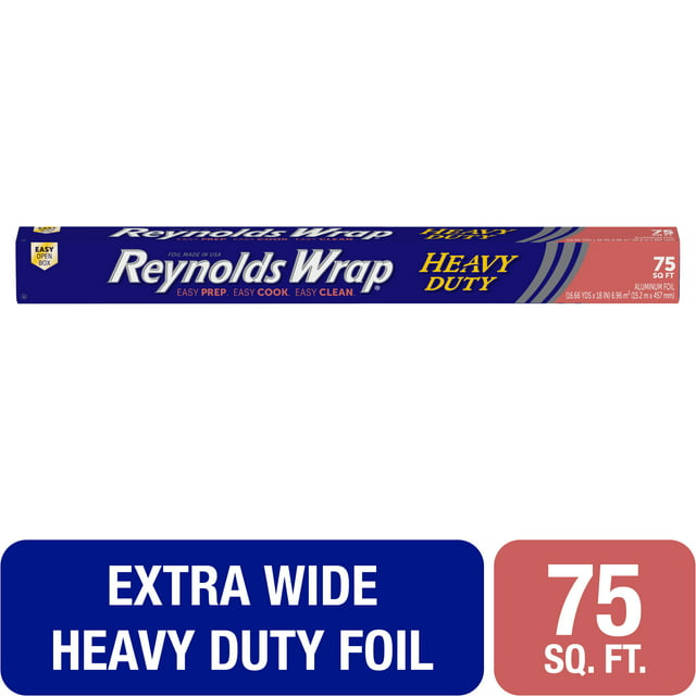 Reynolds Wrap Aluminum Foil, Heavy Duty, 18 inch, 75 Square Feet