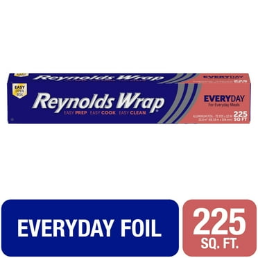 Reynolds Wrap Everyday Strength Aluminum Foil Roll, 12 inches Wide, 225 Total Sq. Ft.