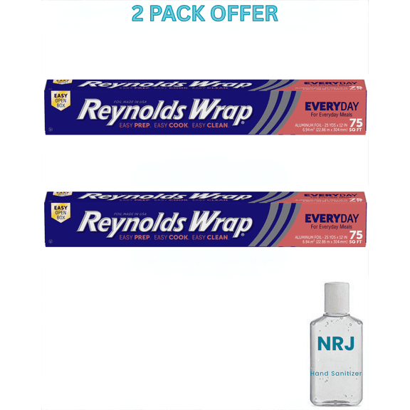 Reynolds Wrap Everyday Strength Aluminum Foil, 75 square feet