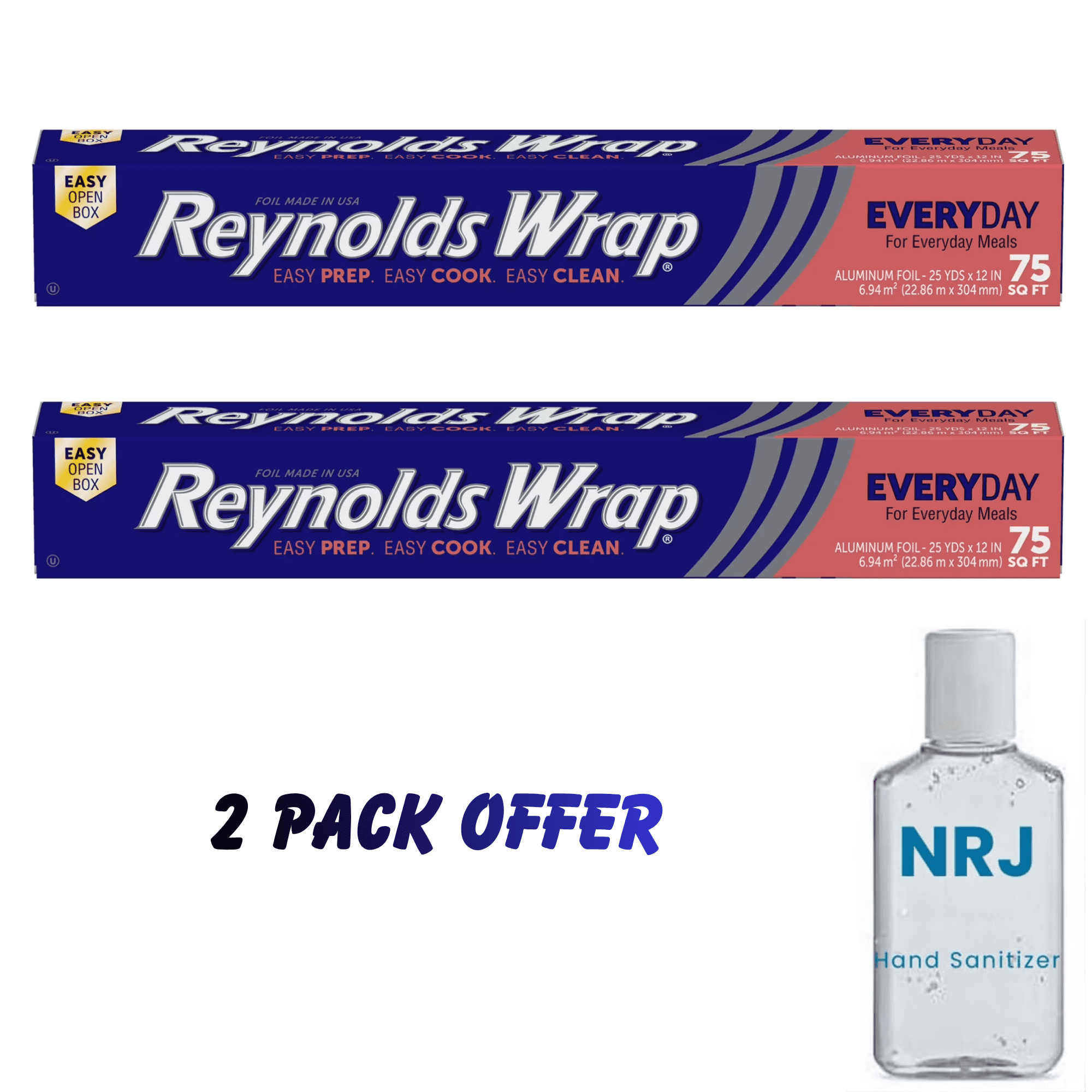 Reynolds Wrap Everyday Strength Aluminum Foil, 75 square feet