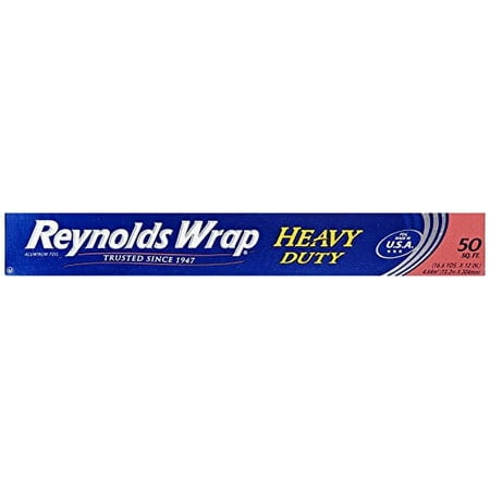 Reynolds Wrap Heavy Duty Aluminum Foil, 50 Square Feet, 2 Pack