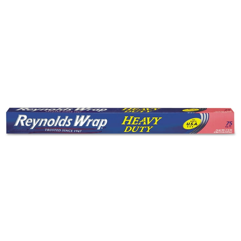 Reynolds Aluminum Foil, Heavy Duty, Extra Wide, 75 Square Feet, Aluminum  Foil & Wax Paper
