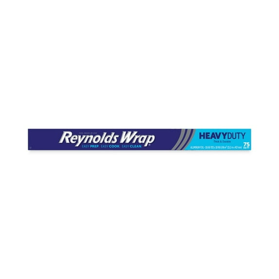 Reynolds Wrap Heavy Duty Aluminum Foil Roll 18" x 75 ft Silver 20/Carton F28028CT