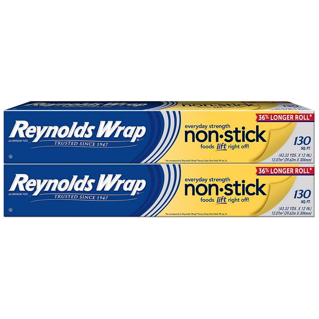 Reynolds Wrap Non-Stick Aluminum Foil, 2 ct.