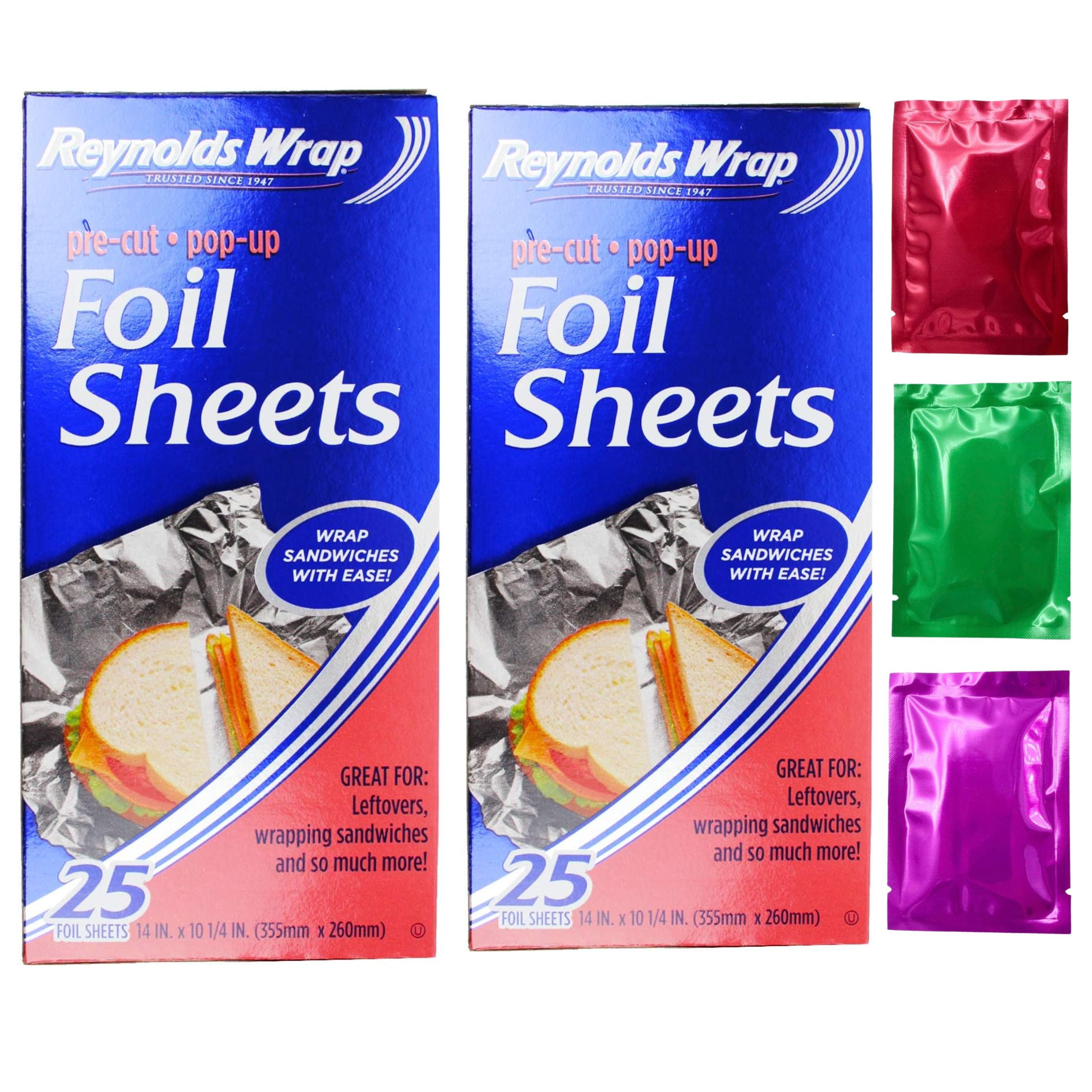 Reynolds Wrap PreCut Popup Aluminum Foil Sheets, 10x10.25in. Sandwich